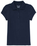 The Childrens Place Girls Short Sleeve Pique Polo, Tidal, Large