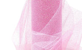 Pink Net Fabric Mesh Solid Glitter Cloth for Flower Bouquet, Trousseau Packing, Gift Wrapping, Party Hall Decor, Sweet Boxes, Ha