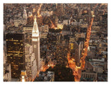 Aerial View Of Manhattan With Flatiron Building, Nyc-Paper Art-34,,X26,,
