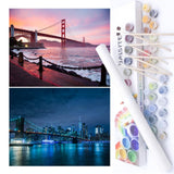 BAISITE Paint by Numbers Kit for Adults Beginners,12 Wx16 L 2 Pack Canvas for Painting Kits for Adults in Colorful Box-PBN289-29