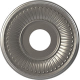 Ekena Millwork 13OD x 3 1/2ID x 3/4P Berkshire Thermoformed PVC Ceiling Medallion (Fits Canopies up to 5 3/4), Aged Dark Steel