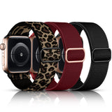 DaQin 3 Pack Stretchy Solo Loop Compatible with Apple Watch Bands Men Women