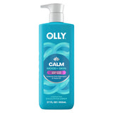 OLLY Calm Body Wash with Hyaluronic Acid, Adaptogens & Vitamin B3- Nourishing Cleanser for Skin Barrier Repair, Deep Hydration, 