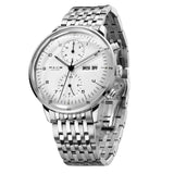 Feice Men'S Analog-Digital Watches Bauhaus Automatic Watch Stainless Steel Mechanical Watch Wristwatch Casual Dress Watches For 