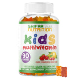 SHIFAA NUTRITION Halal Kids Multivitamin Gummies, 45-90 Days Supply, with All Essential Kids Vitamins. Toddler Vitamins with Vit