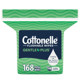COTTONELLE GNTL+ FLSHBL WIPE E-COMM BAG 1 PK 336 FSC MIX SGSCH COC 005460
