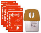 EnviroCare Replacement Vacuum Cleaner Dust Bags made to fit Royal Dirt Devil Canisters Type F 12 bags