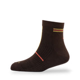 Young Wings MenS_Socks Brown Colour Cotton Fabric Design Free Size Ankle Length Casuals & Formals Wear Socks Pack Of 1 M12113 