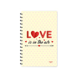 Escaper Love Is In The Air Diary (A5 Size 8.5 X 5.5 Inches 160 Pages Ruled), Spiral Notebook, Notepad For Writing Notes