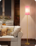 GOEBLESON Floor Lamp, Pole with Foot Switch, Modern Standing Lamp Lampshade, Minimalist Freestanding Lamp (Bulb Not Included), f