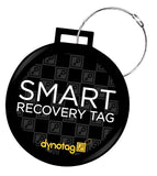 Dynotag Web/Gps Enabled Qr Smart Deluxe Steel Luggage Tag & Braided Steel Loop