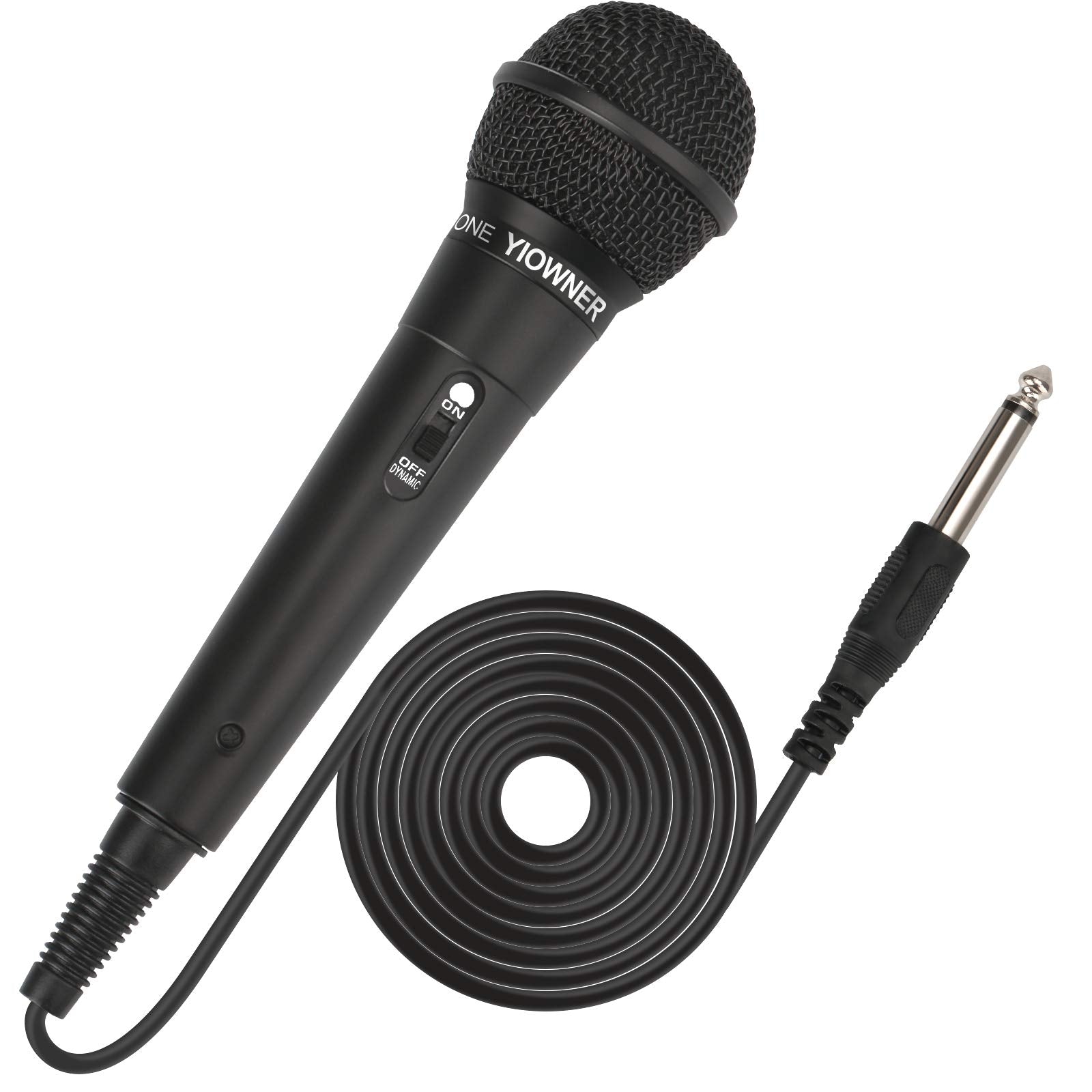 YIOWNER Wired Microphone, Karaoke Microphone, Handheld Microphone for Singing, Mic Karaoke with 2.5m Cable, Vocal Dynamic Mic fo
