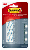 Command Round Cord Clips with Clear Strips