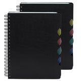 Pack Of 2 A5 Size 5 Subject Spiral Notebook Ruled 300 Pages Handy Writing Notebook 100 Gsm Ruled Pages Paper