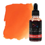 Artfinity Liquid Watercolor Paint 30 ml Bottle, Vermillion - Vibrant Dye-Based Liquid Watercolor w/Glass Pipette, Fast-Drying, F