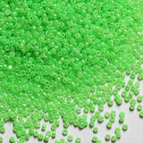 2mm Light Green Seed Beads for Jewelry Making 200 Grams About 18880pcs,12/0 Glass Craft Beads for Making Earrings, Bracelets, Pe