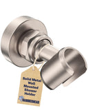HammerHead Showers Solid Metal Handheld Showerhead Holder Wall Mount, Adjustable Screw-Mounted Pivot Ball, Shower Hose Holder, F