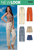 New Look 6055 Misses Pants and Shorts Sewing Pattern, Size A (6810121416)