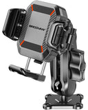 BRCOVAN Anti-Theft Phone Mount Holder with Vibration Dampener [1s Lock & Release] [Camera Friendly] with Aluminum Medium Arm & S
