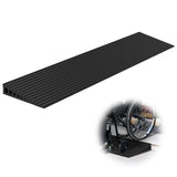 Nuvium 1.6 Rise Threshold Ramps for Doorways, 2000 Lbs Load Capacity, 35.5 Wide Natural Rubber Power Wheelchair Ramp is Adjustab