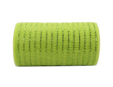 YYCRAFT 6 inch x 30 feet(10 Yards) Metallic Poly Mesh Ribbon(Lime)