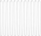 Outus 12 Pack Iron DIY Chain Necklaces Lobster Clasp Link Chain Necklaces Silver Plated (24Inch)