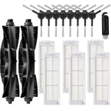 WVCR200S Accessories Kit Compatible with WYZE Robot Vacuum, 17Piece Replacement Parts Kit with 2 Main Roller Brushes, 6 HEPA Fi