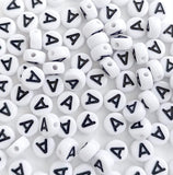 GMMA Letter Beads for Bracelets Making 200 Pcs 4x7mm Alphabet Beads for Bracelets Acrylic Heart Beads for Jewelry Making Friends