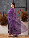 Gosriki Women'S Cotton Blend Straight Printed Kurta With Pant & Dupatta (Doremi-Purple-Gs_4Xl_Purple_Xxxx-Large),Purple,4,B0D5VJMCWS