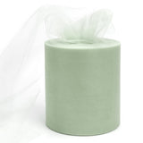 6 x 200 Yards Sage Green Tulle Fabric Rolls, Green Spool Tulle Ribbon for DIY Tutu Skirt Wedding Decoration Baby Shower Birthday