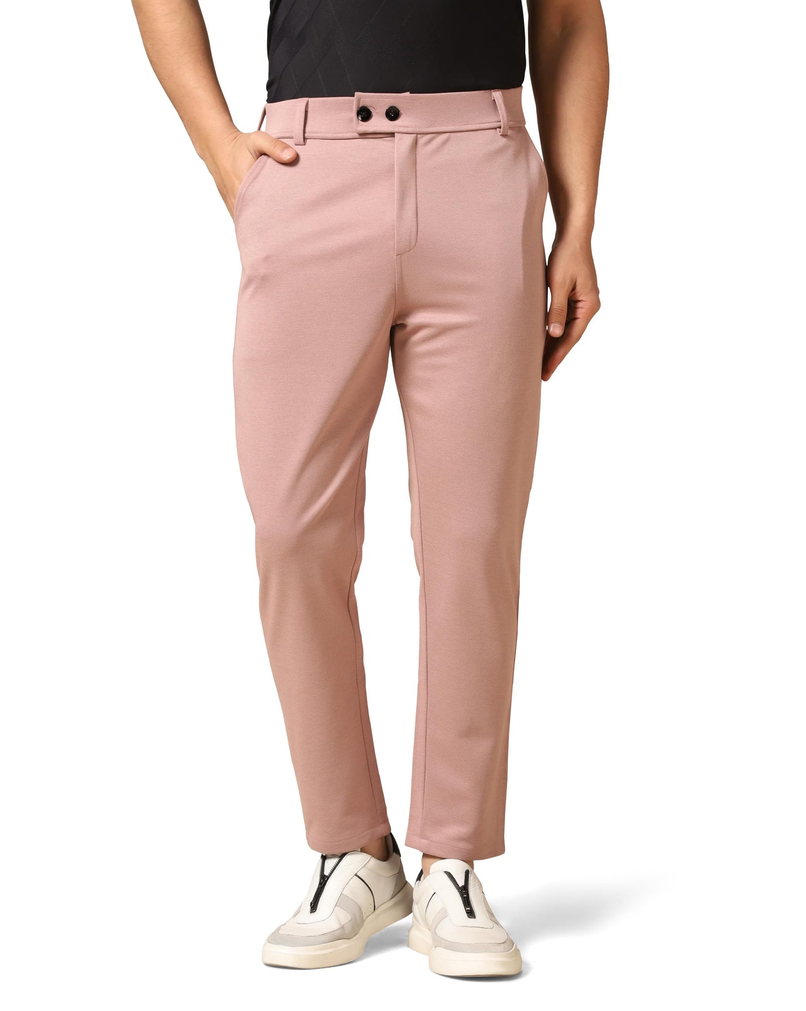 Toplot Men'S Regular Casual Pants (Men-Pant-5181-Pink-36),Pink,36,B0CXXP1WY1