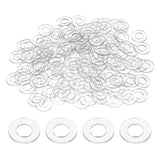 HARFINGTON 150pcs M5 PVC Flat Washers 5mm ID 15mm OD 1mm Thick Sealing Gasket Ring Spacer Metric Round Washers Replacement for W