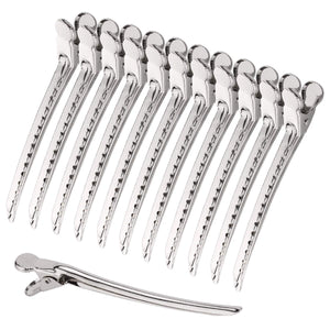 Alligator Hair Clips Metal Duck Bill Hair Clips for Styling - with Holes 3.5 inch Professional Sectioning Clips for Salon and Wo