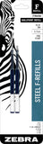 Zebra Pen F-Series Pen Refills, for Zebra PenF-301, F-402 and F-605 Pens, Fine Point, Blue (Pack of 1,2 Count Total)