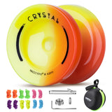 Yoyo K2 Crystal - Professional Responsive Yoyo for Kids Beginners, Dual Function Yo Yo for Adults Advanced + Extra Unresponsive 