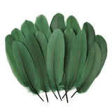 MAOFENG 150pcs 5-7 Inches Natural Goose Feathers Bulk DIY Crafts Feathers for Wedding Party Halloween Clothing Accessories,Black