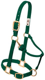 Weaver Leather Original Adjustable Nylon Horse Halter, Large Horse, Hunter Green