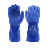 SHOWA Atlas 660 TripleDipped PVC Coated Chemical Resistant Safety Glove with Cotton Liner, 12 Length, XLarge (1 Pair)