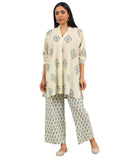 Libas Women'S Cotton Kurta Set (400448_Off White_S)