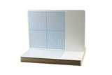 Flipside Products Dry Erase Graph Board with 1/4Inch Squares Set of 12, White with Blue Grid (11261)
