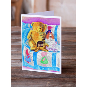 Pomeranian On The Couch Greeting Cards And Envelopes Pack Of 8