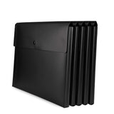 Vanra Expanding Poly File Jacket Filing Envelope File Folder Pockets Document Holder Organizer A4 Letter Size With Snap Button (