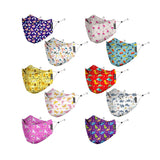 Priviu Face Mask For Kids Girls & Boys 3 To 8 Years, Washable Reusable, 3D Comfortable Face Mask With Adjustable Earloop, 4 Laye
