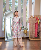 Gosriki Women'S Rayon Viscose Printed & Chikankari Embroidered Straight Kurta (Kisrup Multi-Vks01-Gs_Xl_Grey_X-Large),Grey,,B0F26RTFNG