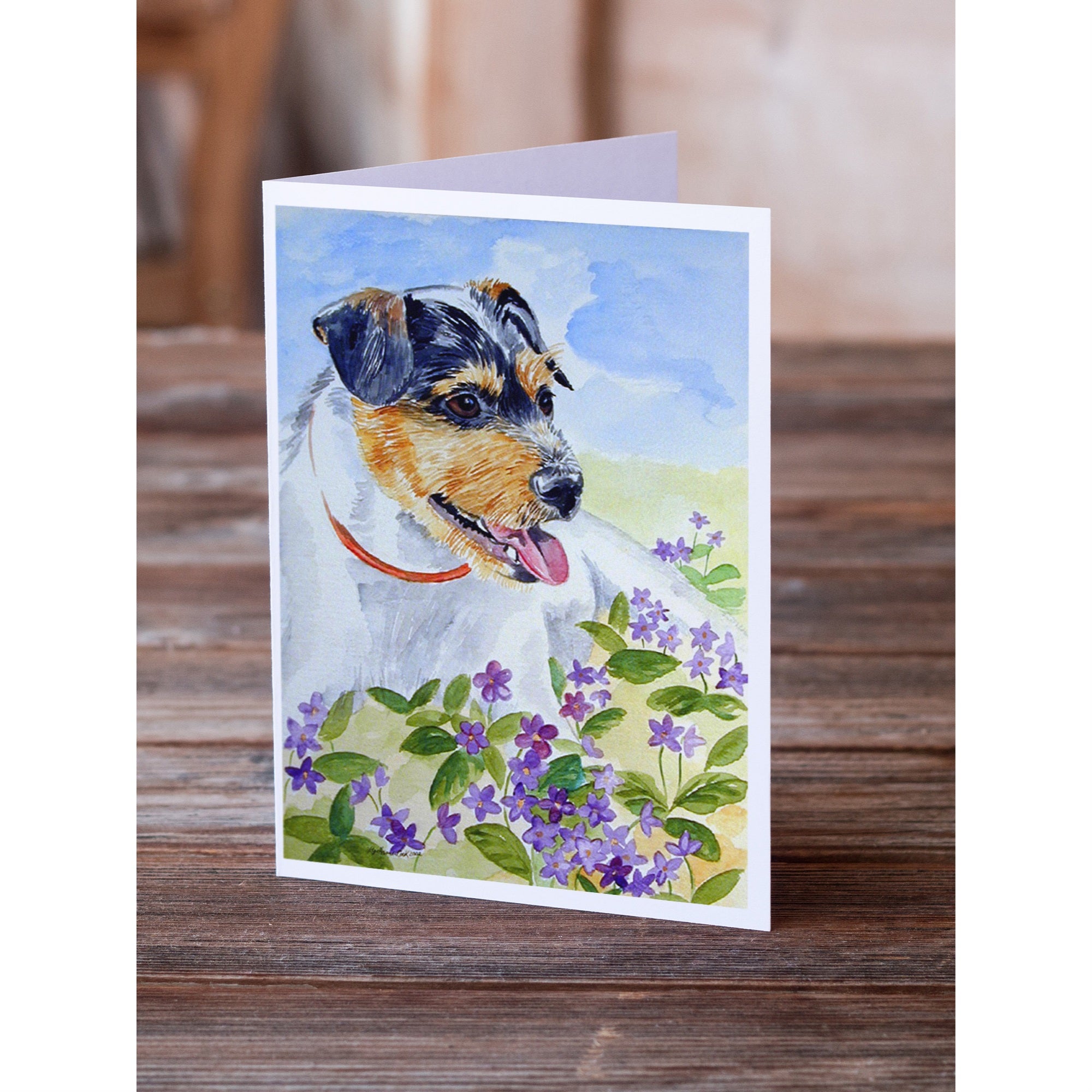 Jack Russell Terrier Greeting Cards And Envelopes Pack Of 8