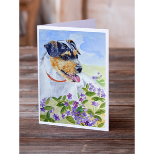 Jack Russell Terrier Greeting Cards And Envelopes Pack Of 8