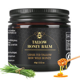 Beef Tallow for Skin, Tallow and Honey Balm for Face, Organic Grass-fed Beef Tallow Face Moisturizer for Deep Nourish and Soothe