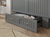Sydney Queen Murphy Bed Chest In Grey