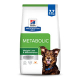 Hill's Prescription Diet Metabolic Weight Management Chicken Flavor Dry Dog Food, Veterinary Diet, 7.7 lb. Bag