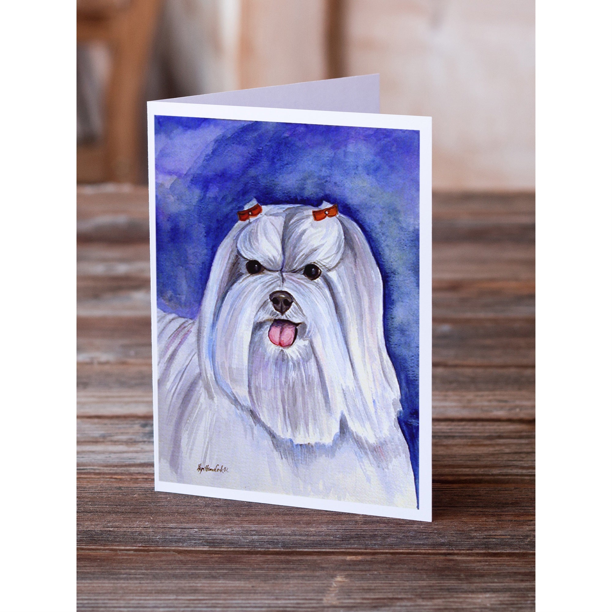 Maltese Greeting Cards And Envelopes Pack Of 8